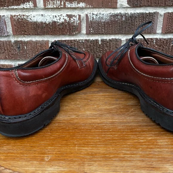 Allen Edmonds Wilbert Leather Mens 9.5 D Oxford Moc Shoes Like New - Picture 7 of 11